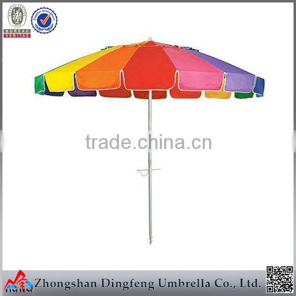 8ribs fancy new products polyester outdoor sunscreen beach umbrella