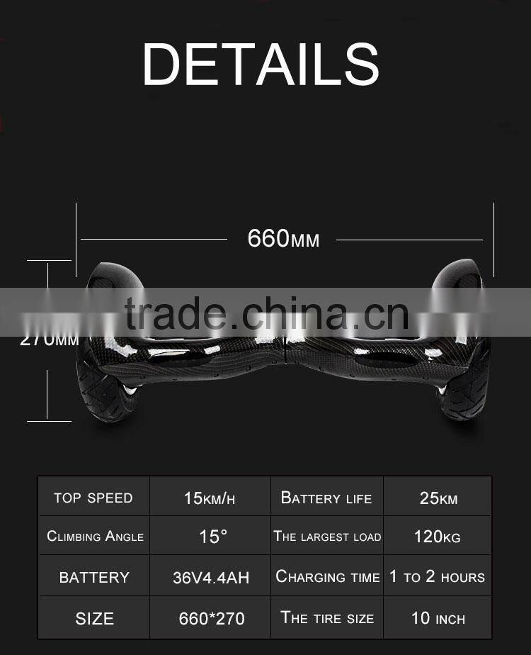 Hot sale Adults Electric Self Balancing 10 Inch Two Wheel Balance Scooter