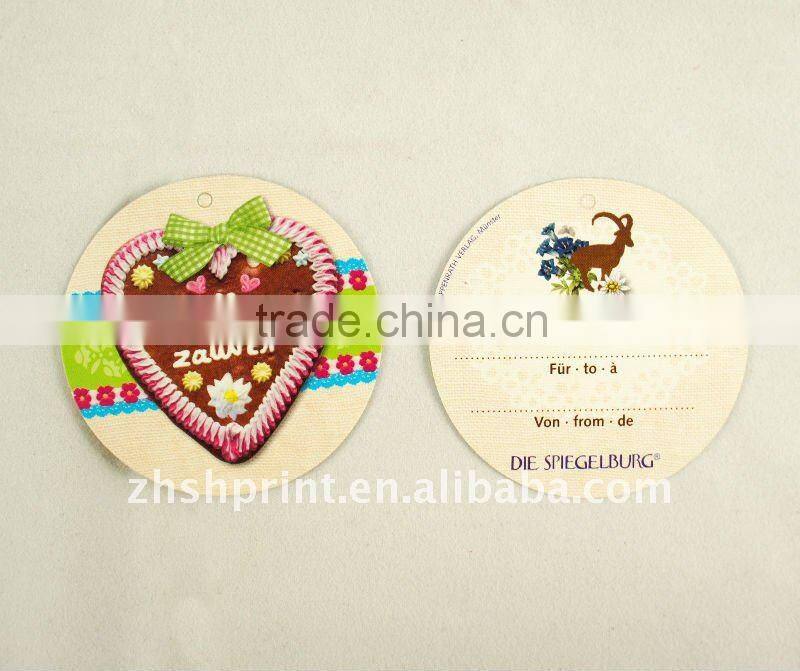 High quality round hang tags