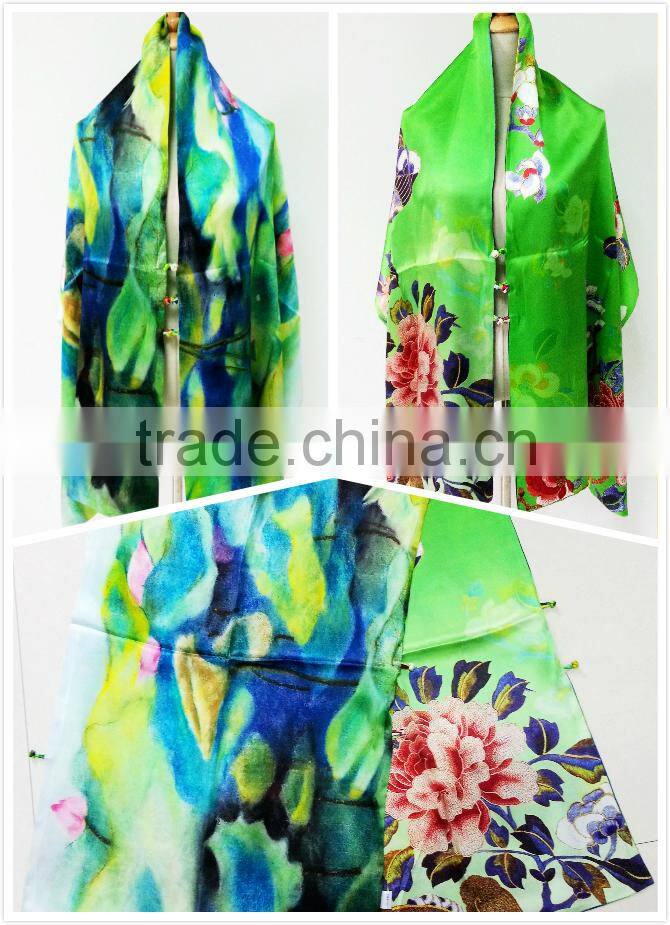 Factory Direct Custom Digital Printed Silk Scarf