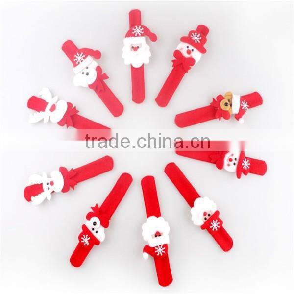 santa claus slap christmas led bracelet custom christmas party bracelet