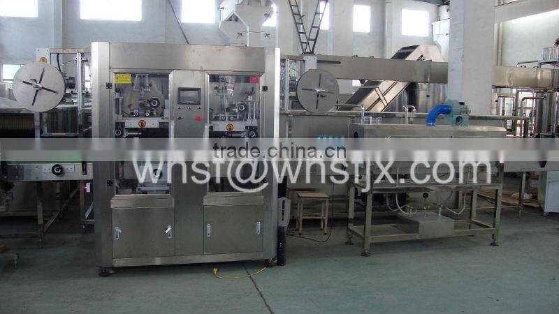 double heads Fully Automatic Shrink Sleeve Labeling Machine for drink bottle