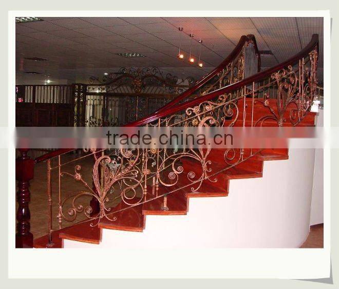 Top-selling hand forged metal stair handrail(LB-I-H-0010)