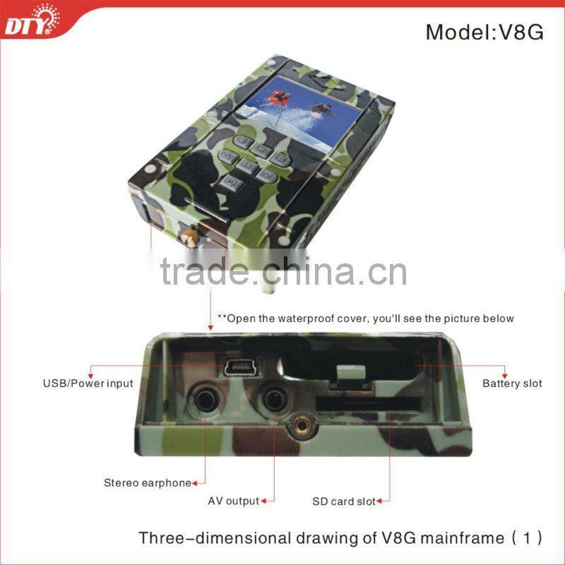 Waterproof portable mini dvr high definition video record with GPS, V8G