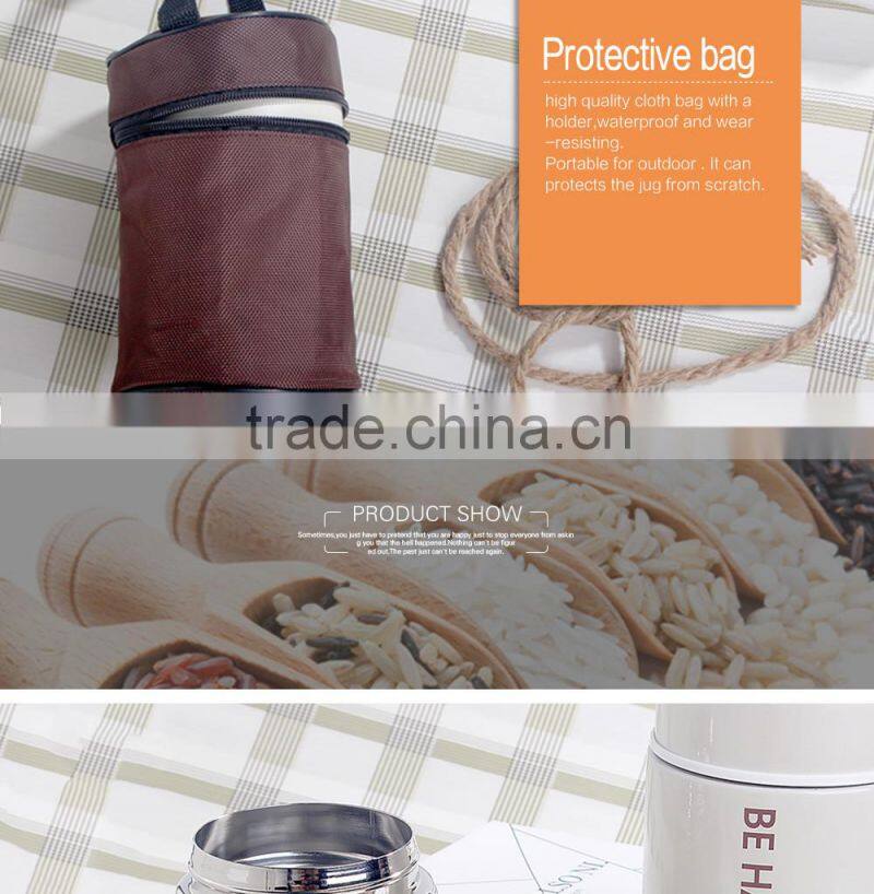 stainless steel vacuum hot food thermos container / thermos food jar / soup thermos