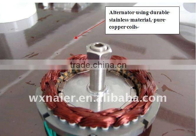 500w 12V/24V low rpm permanent magnet generator/ alternator