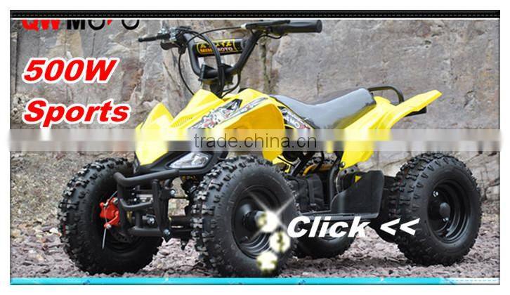 QWMOTO CE 2015 new 4 wheeler mini Motorcycle Type 49cc mini Sports Quad Bike 49cc ATV for kids with electric start