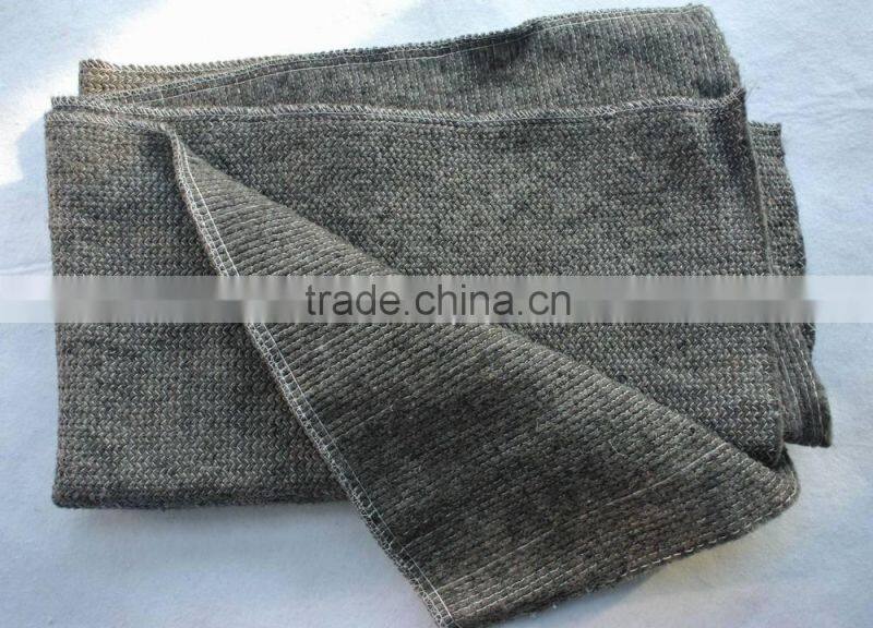 Grey color stitch bonded 50%polyester, 50%recycled cotton floor cleaning rags