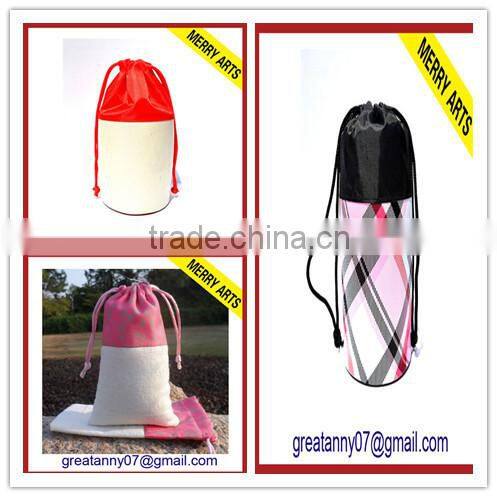 2015 new design advertising decoration fabric drawstring bag cloth drawstring bags drawstring trash bag with good quality