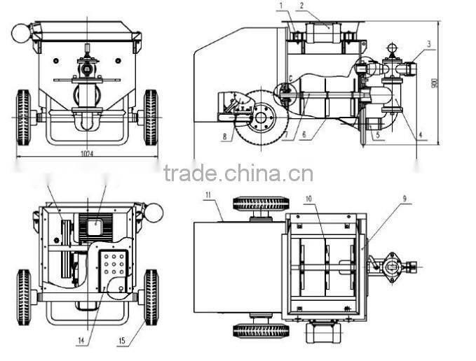 Operate the mortar grouting pump