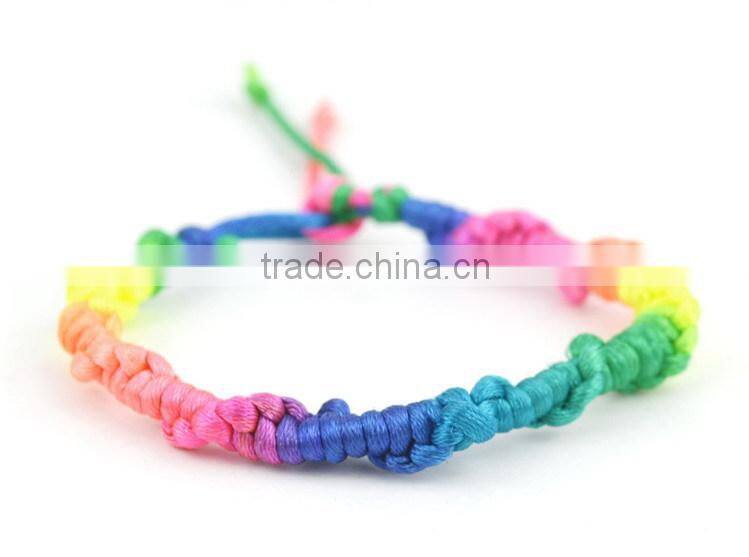 Cheap Handmade Multi-Color twisted chain link pattern handmade bracelet