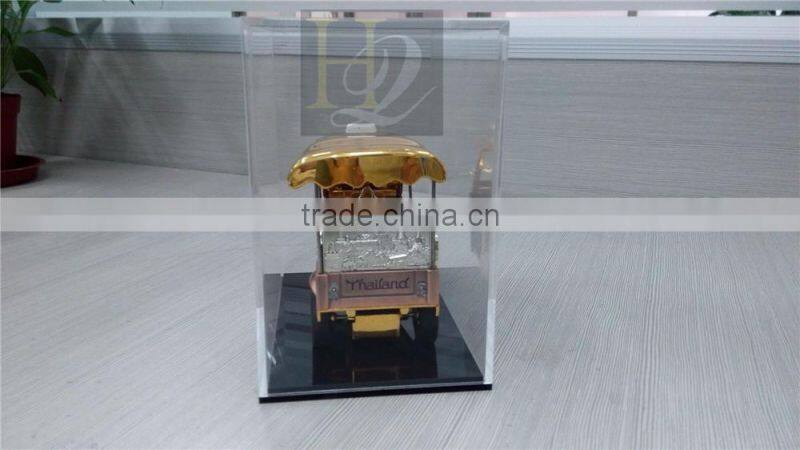 2016 Fashional rectangle clear acrylic display gift box with lid