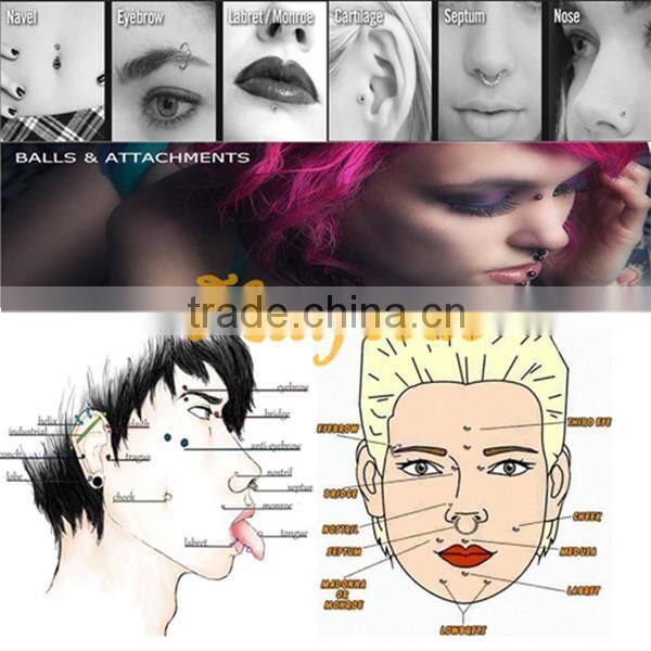 Industrial Barbell Cartilage Piercing Teal Body Jewelry