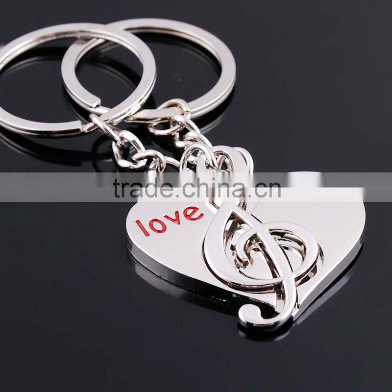 Dedo music funny gift guitar shape custom metal keychain
