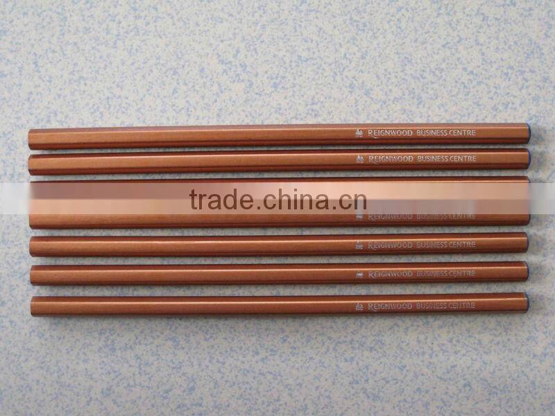 Promotion standard size round / hexagonal shape 2.0mm HB lead gift pencil with dipped top