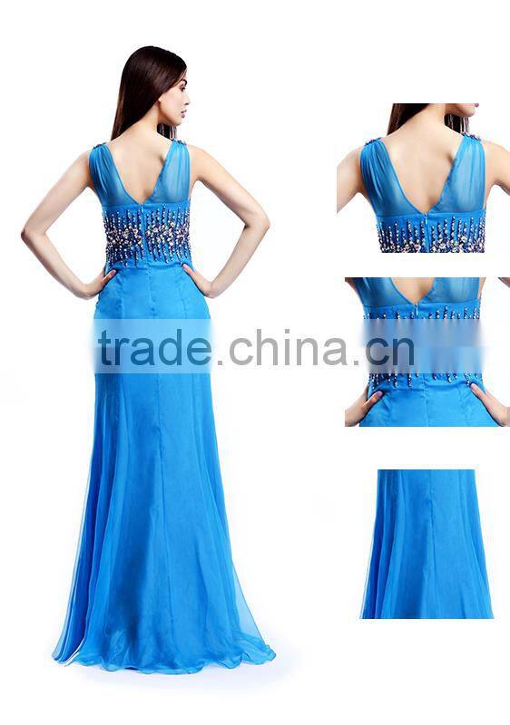 Gorgeous 2015 Mermaid Back of Open Tiered Evening Gowns for Teenagers