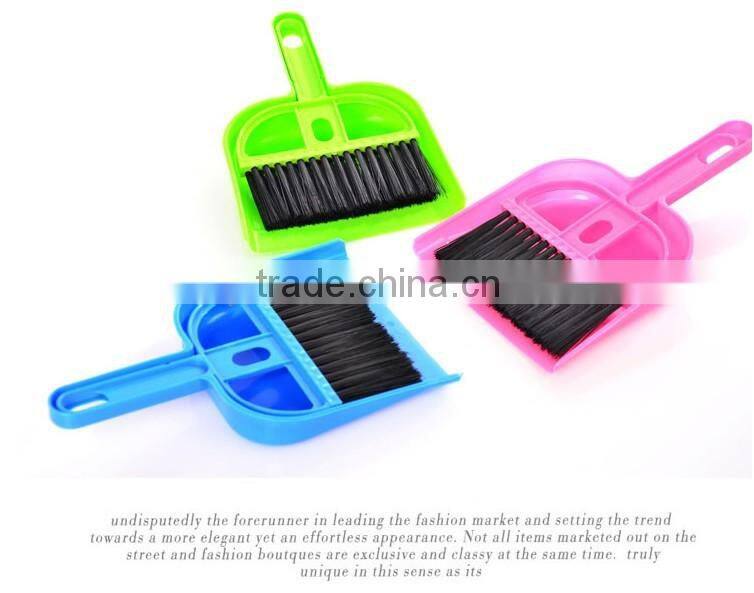 modle3880 R shape mini desktop cleaning brush,computer keyboard brush broom and dustpan clean brush kit