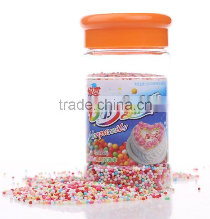 Edible colorful non-pareils