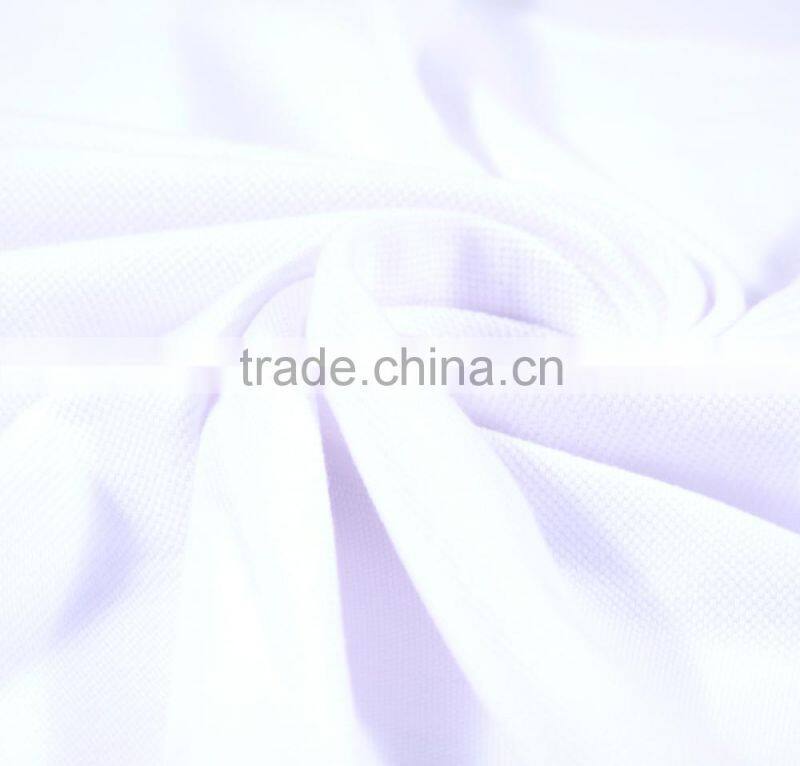 60% Cotton - 40% Polyester Beehive Pique Knitting fabric - White