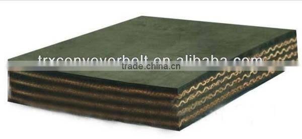Industrial rubber conveyor belt for hard rock and mining application