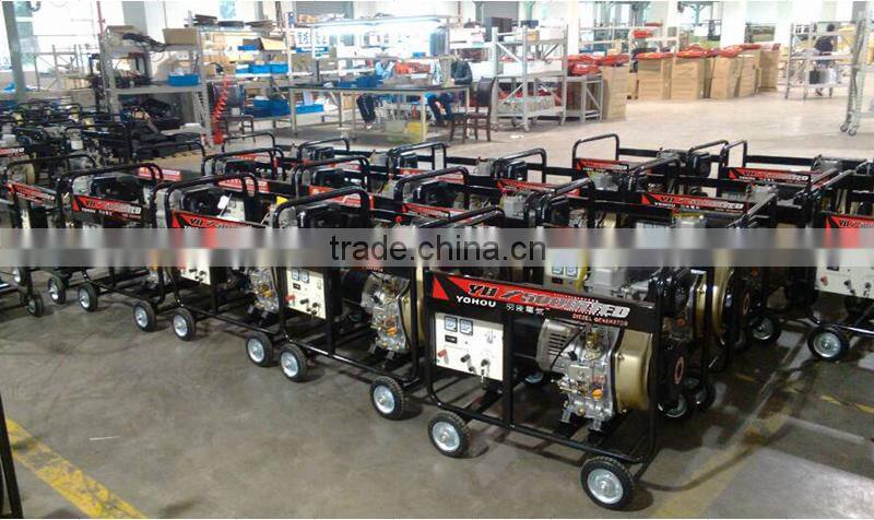 Electric start single phase 5KW diesel moveable generator