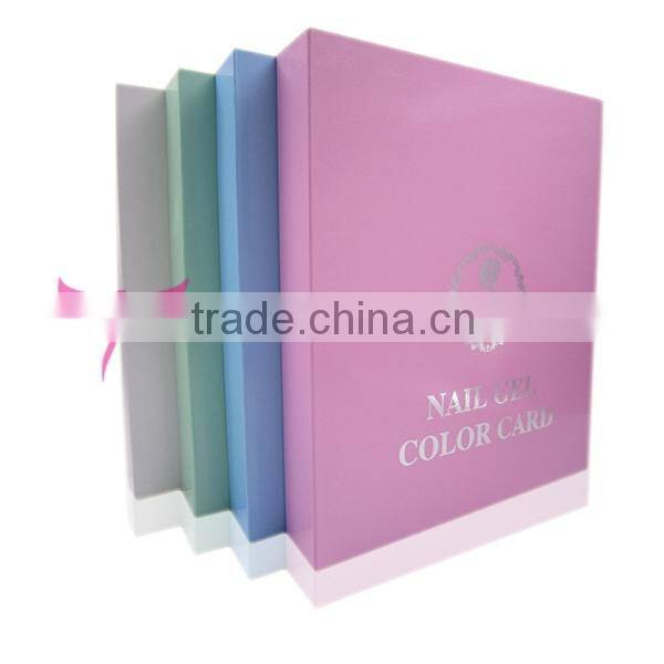 Factory OEM/ODM Nail Art Salon Color Chart Nail Gel Polish Display Book
