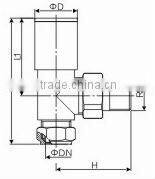 Brass Angled radiator valve