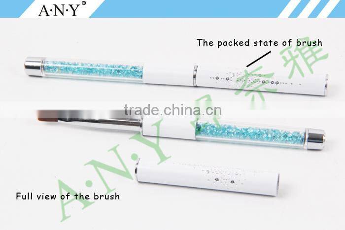 ANY Nail Art UV Gel Nails Beauty Care Crystal Oval Nail Brush for Gel Nails