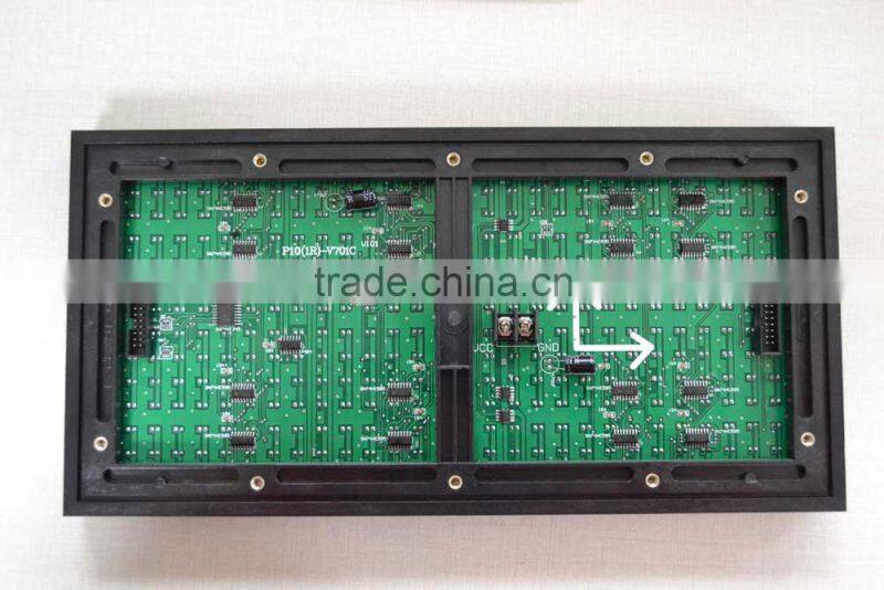 China supplier high brightness led display P10 single color led module