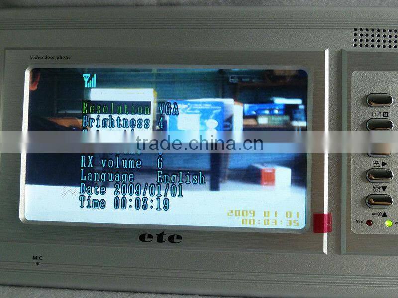 Factory price 7 inch waterproof 2 way wifi intercom system