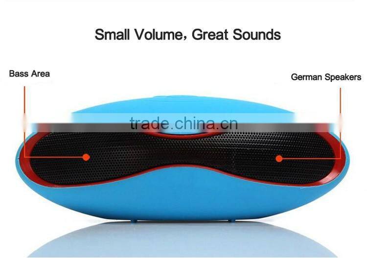 Zyiming speaker factory 2016 hot sell rugby football wireless portable mini waterproof bluetooth speaker