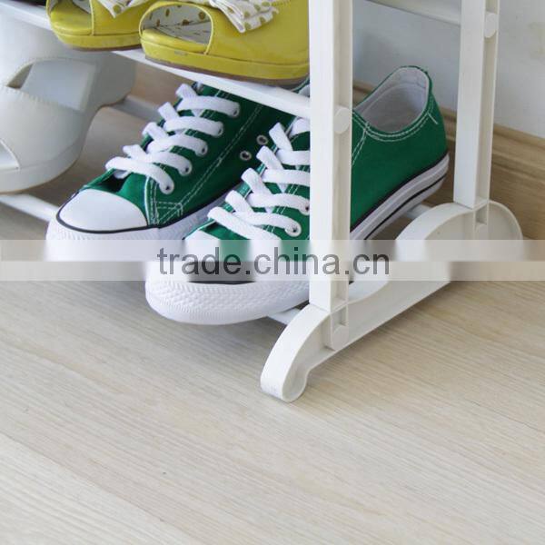 hot selling white color 10 tiers folding shoe rack