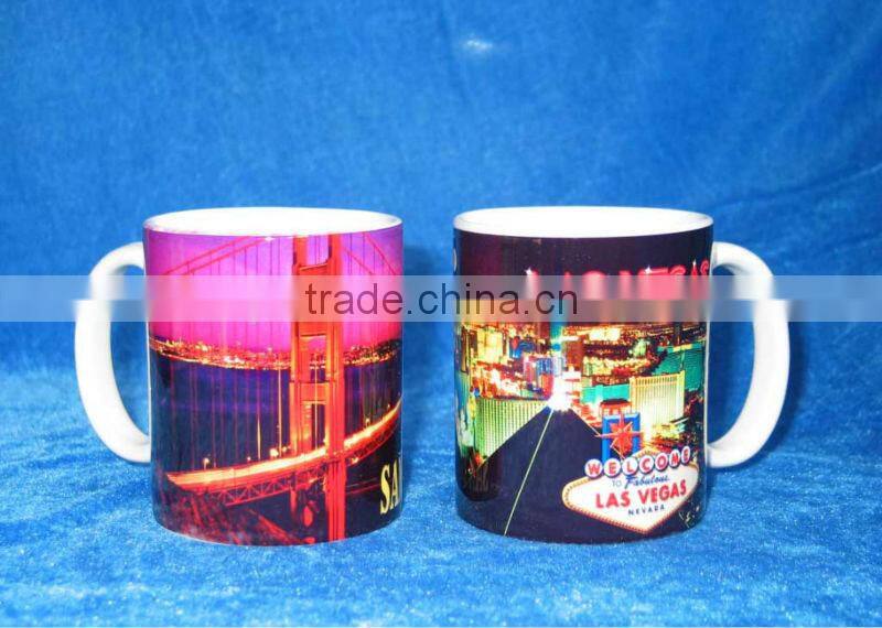 JT-7102 Stoneware Straight Sublimation Coated Mug for Heat Transfer Printing