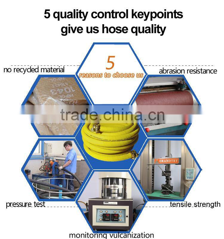 China rubber abrasion resistant Air Compressor Hose Factory