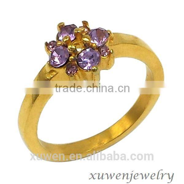 casting stainless steel men amethyst rings