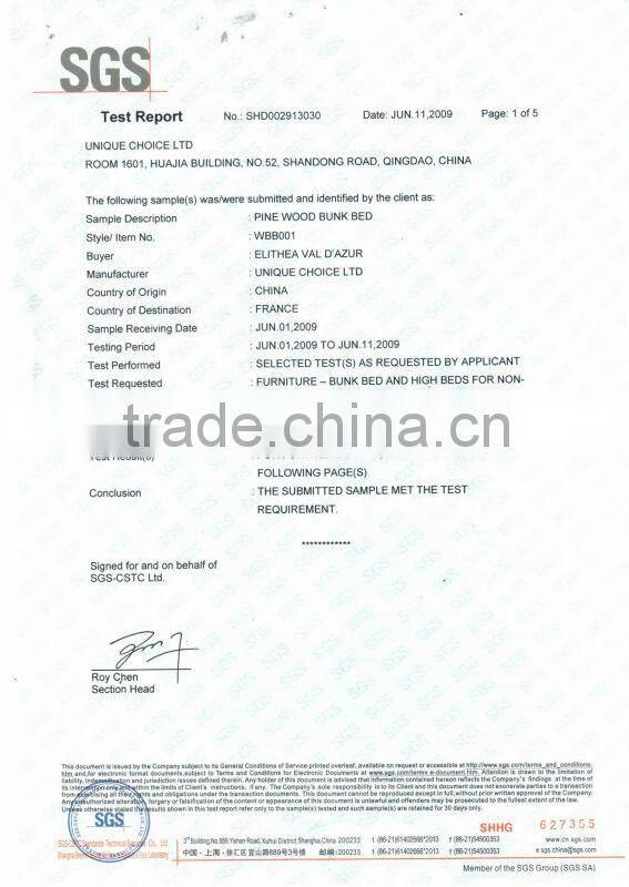 Used cheap prices solid wood kids bunk beds for sale