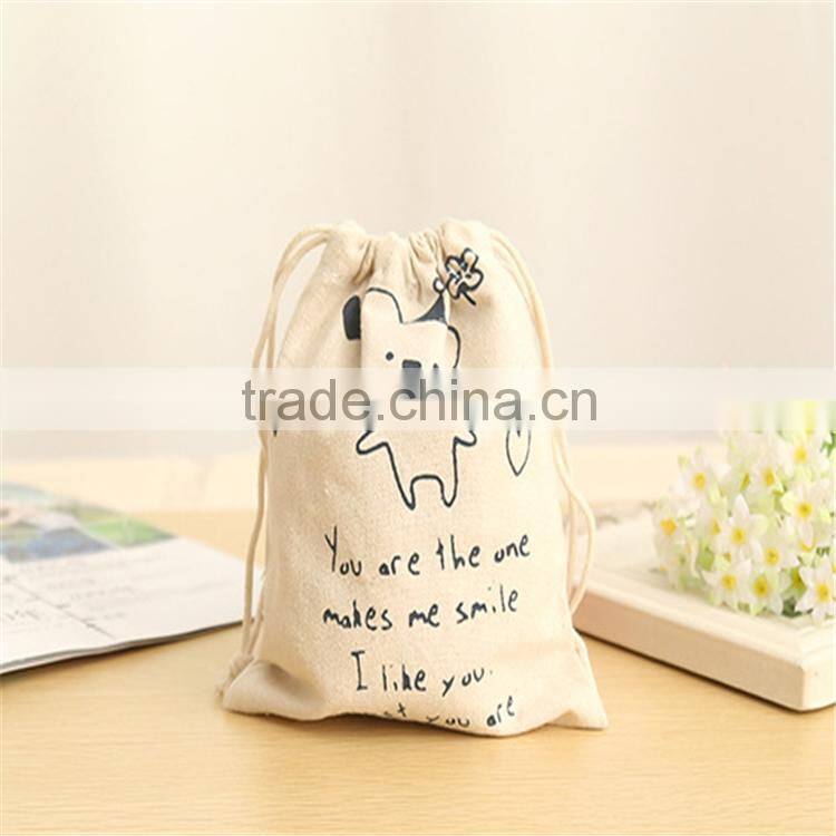 Custom Cotton Canvas Drawstring Bag Wholesale