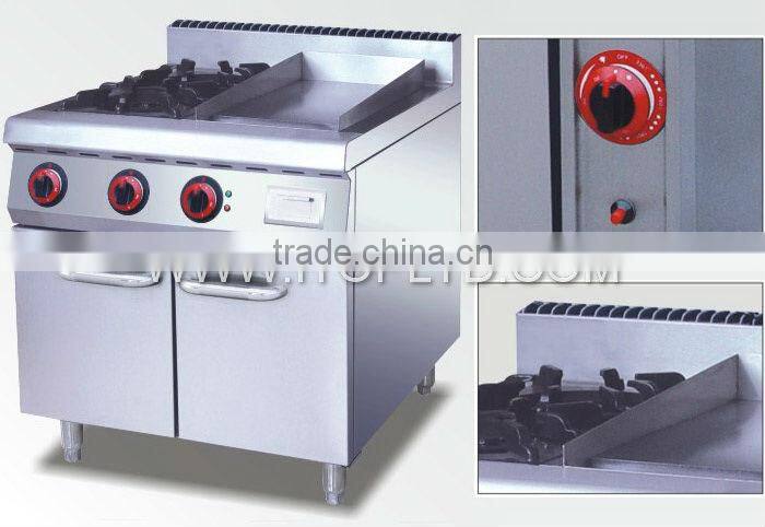 gas burner and griddle/Gas Range kitchen cabinet gas cooker