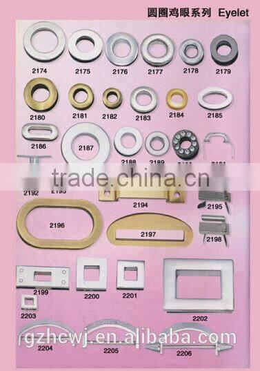 flat nail handbag rivert snap fastener bag accessory