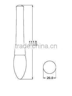 Writting brush shape empty eyeliner tube