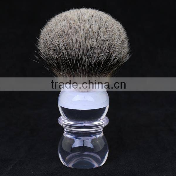 clear acrylic handle custom shaving brush