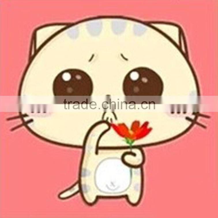 small size 20x20cm lovely cat art craft full stone pasted painting