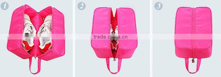2015 fashion organic plain shoe bag for men and women travel used