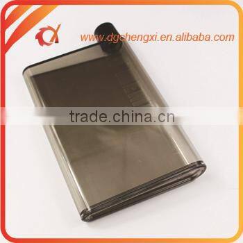 Unique Portable flat plastic water bottle, reusable plastic water bottles