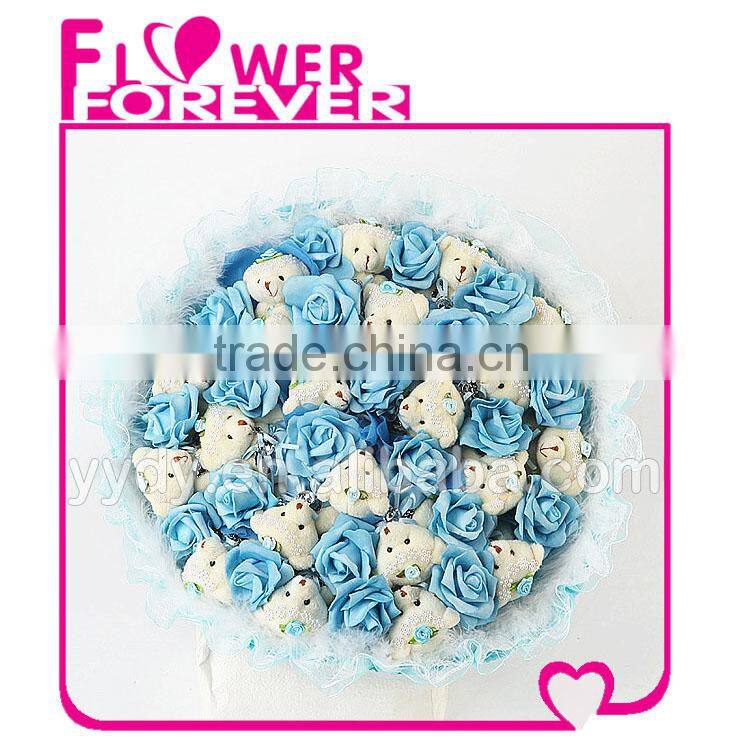 Lavender Bear Bouquet Wedding Anniversary