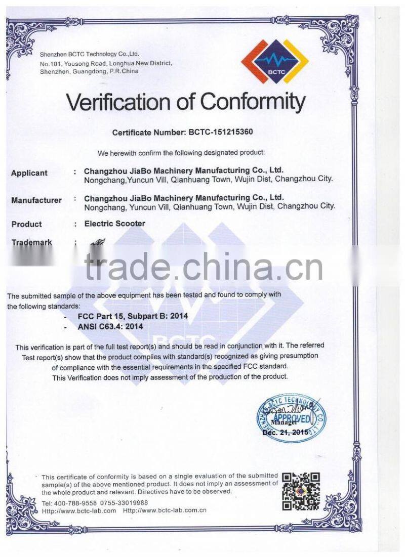 JB-10inch 2 wheel electric self balancing scooter