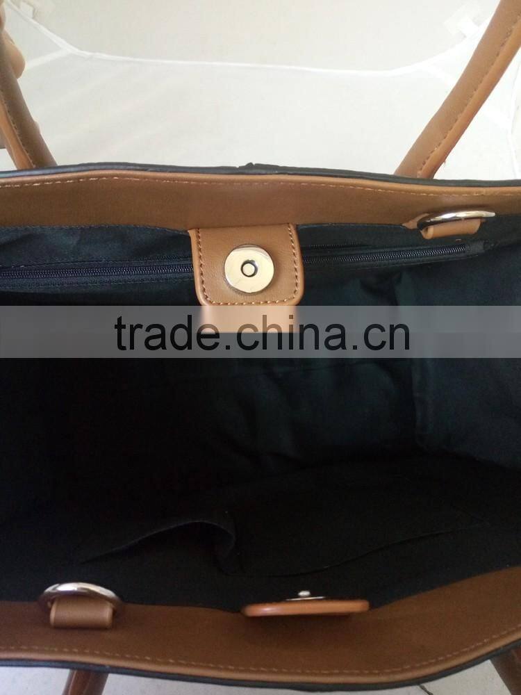 China gorgeous brand handbags genuine leather tote hand bags western purses handbags