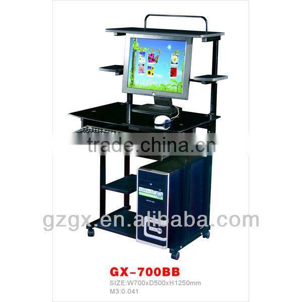 metal frame computer desk with wheel GX-768B