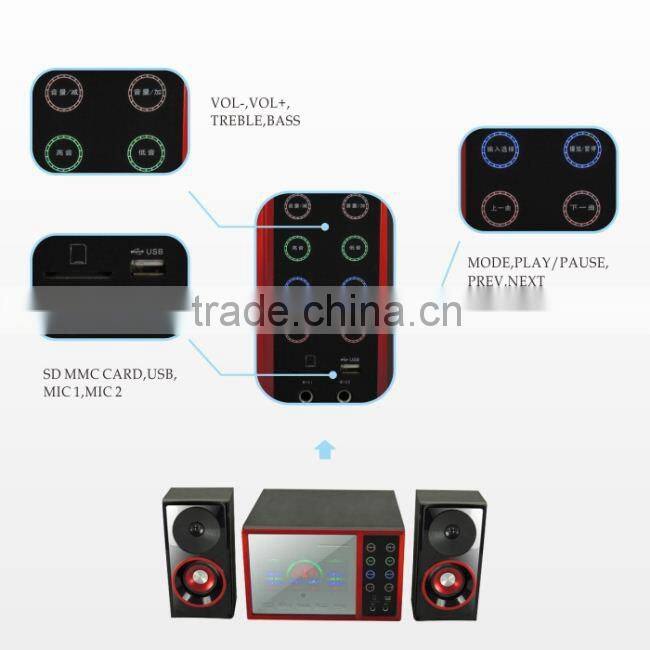 2013 tecnics perfect sound 2.1 home theater with karaoke function N-18