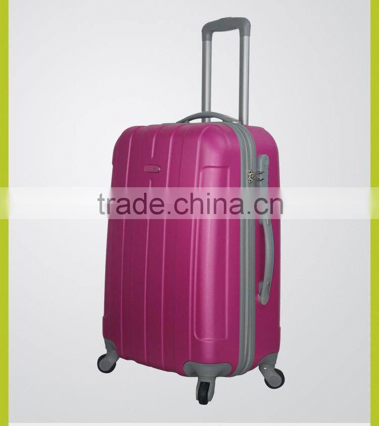 2016 Newest Bright color hard shell spinner abs travel Luggage factory